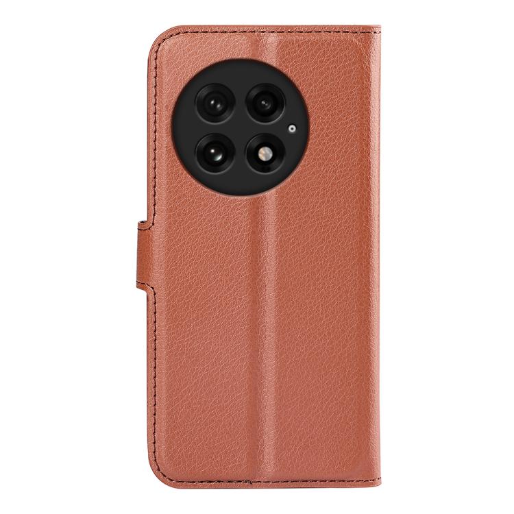 For OnePlus 13 Litchi Texture Horizontal Flip Leather Phone Case with Holder