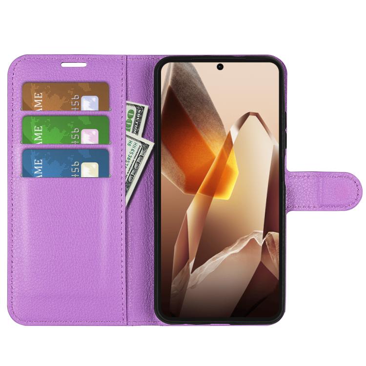 For OnePlus 13 Litchi Texture Horizontal Flip Leather Phone Case with Holder