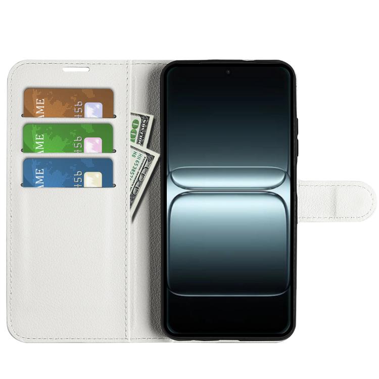 For OnePlus 13T Litchi Texture Horizontal Flip Leather Phone Case with Holder