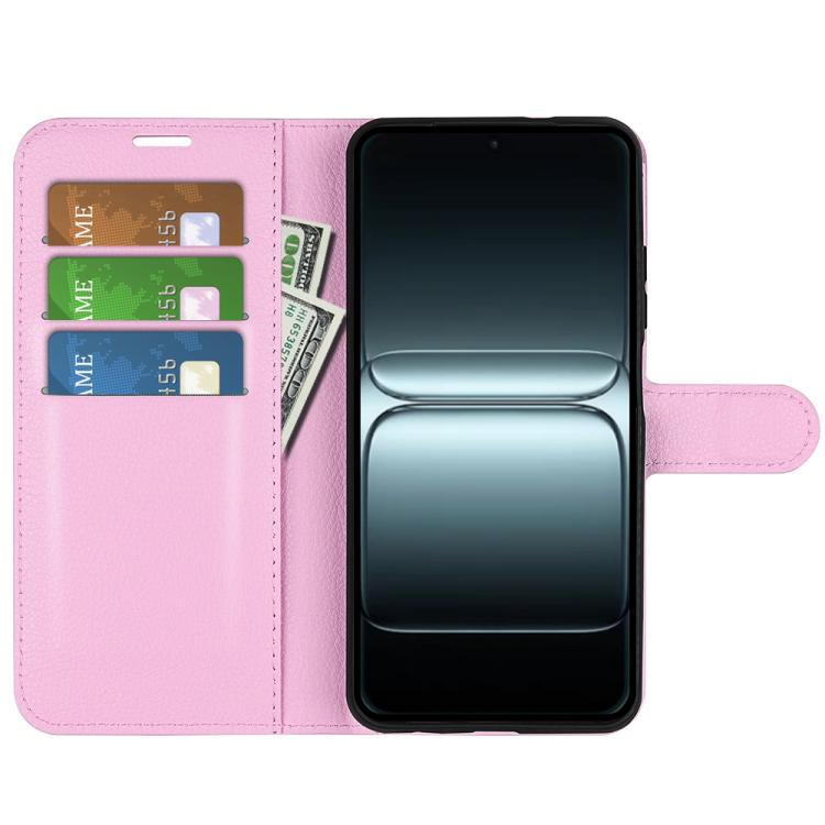 For OnePlus 13T Litchi Texture Horizontal Flip Leather Phone Case with Holder