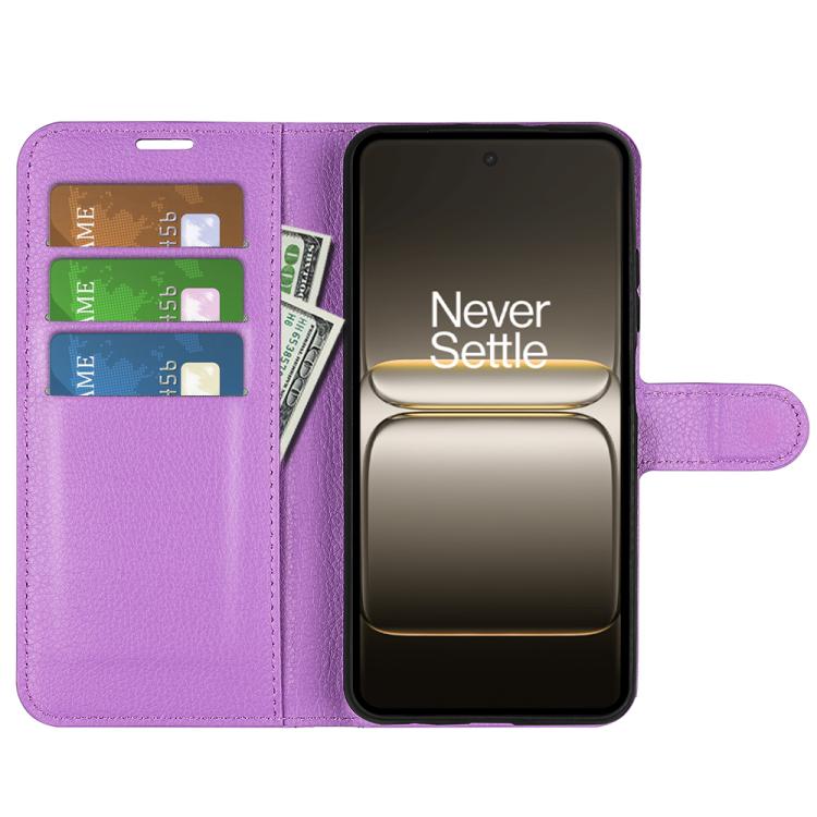 For OnePlus Nord 5 / Ace 5 Ultra Litchi Texture Horizontal Flip Leather Phone Case with Holder