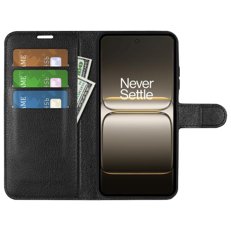 For OnePlus Nord CE5 / Ace 5 Racing Litchi Texture Horizontal Flip Leather Phone Case with Holder