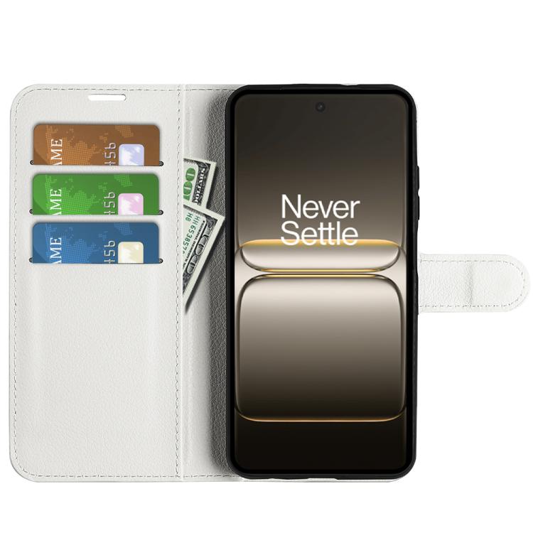 For OnePlus Nord CE5 / Ace 5 Racing Litchi Texture Horizontal Flip Leather Phone Case with Holder