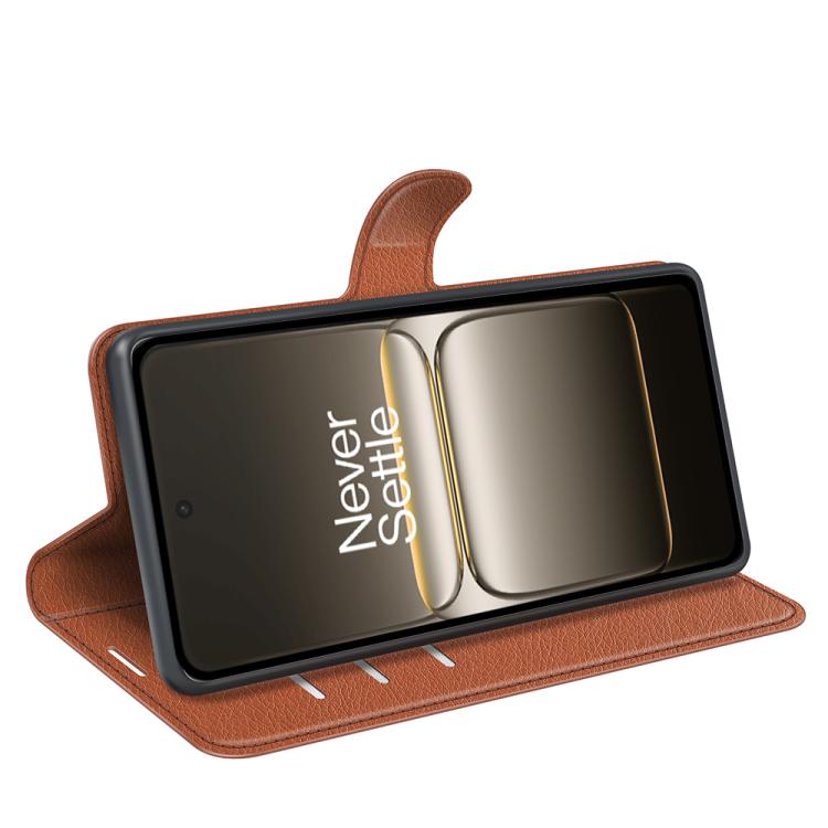 For OnePlus Nord CE5 / Ace 5 Racing Litchi Texture Horizontal Flip Leather Phone Case with Holder