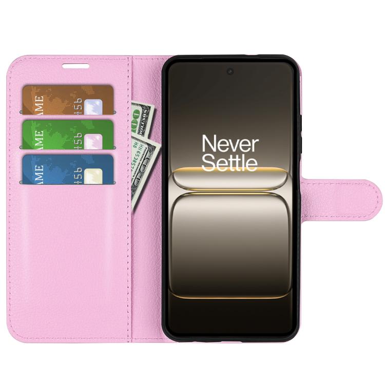 For OnePlus Nord CE5 / Ace 5 Racing Litchi Texture Horizontal Flip Leather Phone Case with Holder