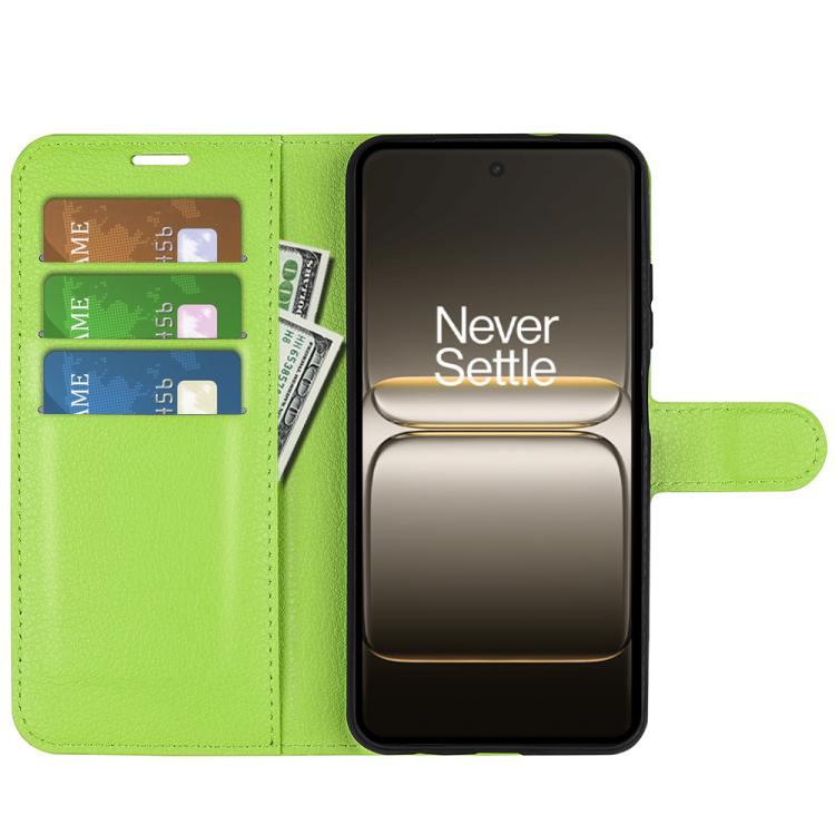 For OnePlus Nord CE5 / Ace 5 Racing Litchi Texture Horizontal Flip Leather Phone Case with Holder
