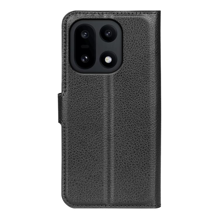 For OnePlus 15 Litchi Texture Horizontal Flip Leather Phone Case with Holder