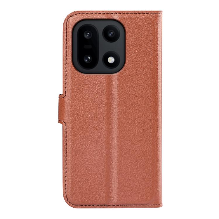 For OnePlus 15 Litchi Texture Horizontal Flip Leather Phone Case with Holder
