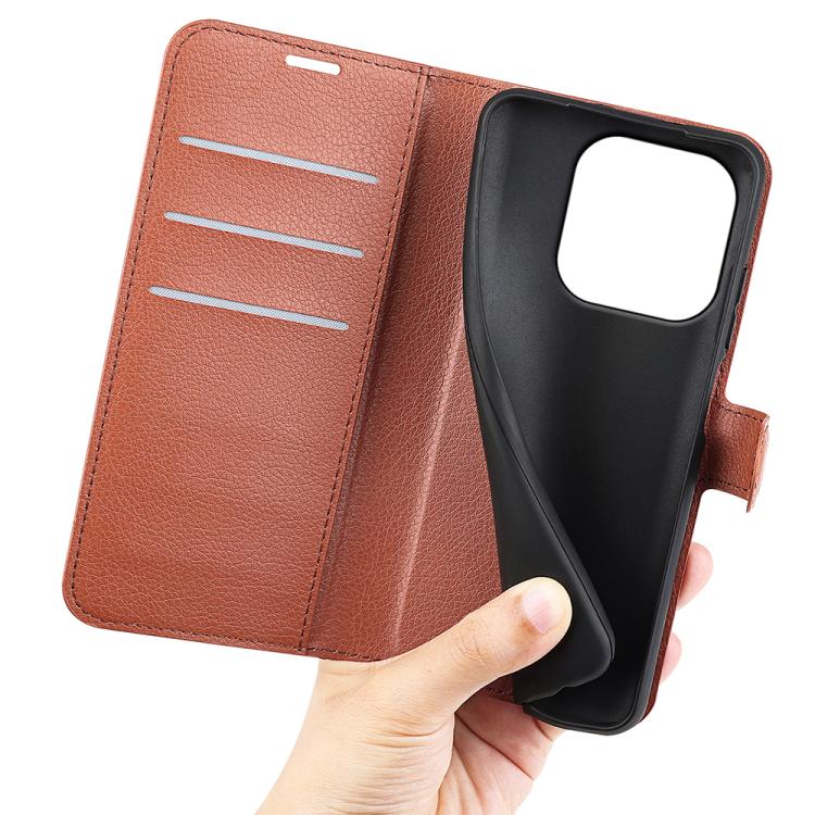 For OnePlus 15 Litchi Texture Horizontal Flip Leather Phone Case with Holder