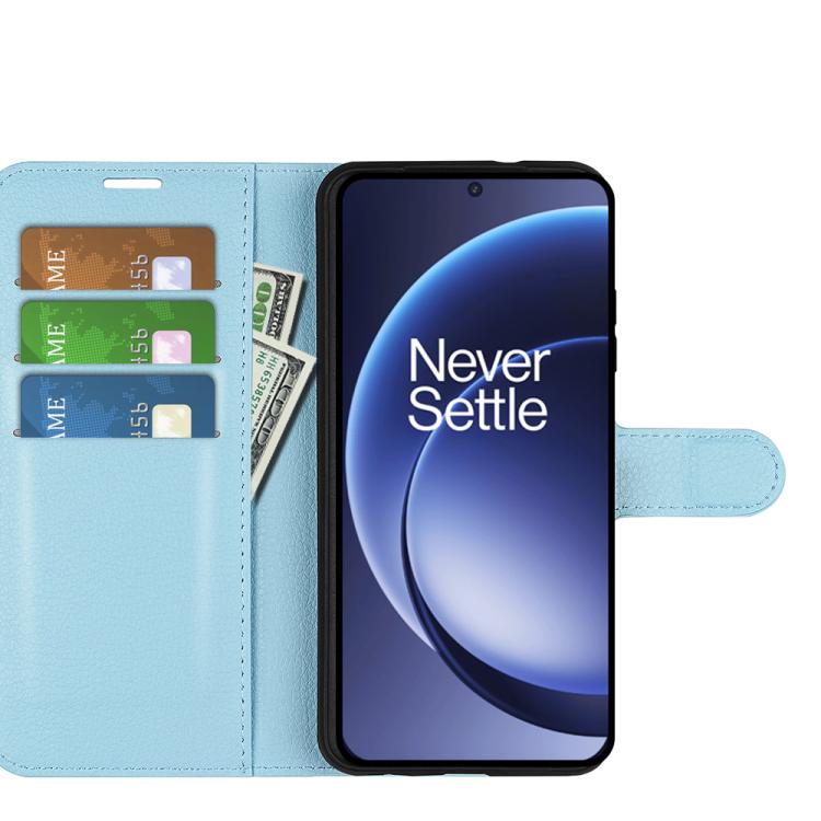 For OnePlus 15 Litchi Texture Horizontal Flip Leather Phone Case with Holder