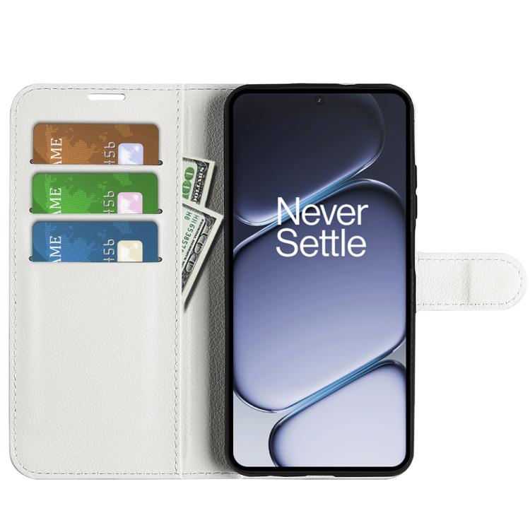 For OnePlus 15R / Ace 6 5G / 6T 5G Litchi Texture Horizontal Flip Leather Phone Case with Holder