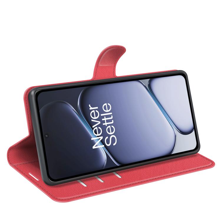 For OnePlus 15R / Ace 6 5G / 6T 5G Litchi Texture Horizontal Flip Leather Phone Case with Holder