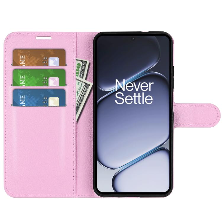 For OnePlus 15R / Ace 6 5G / 6T 5G Litchi Texture Horizontal Flip Leather Phone Case with Holder