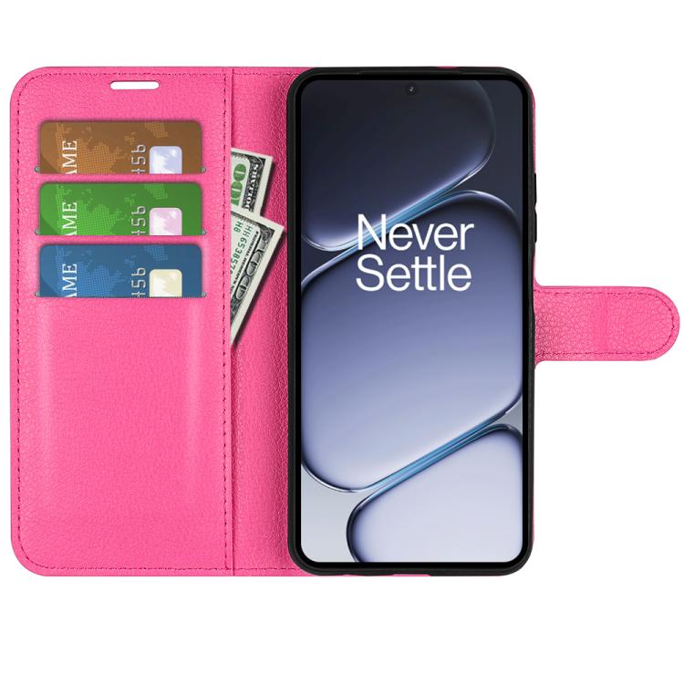 For OnePlus 15R / Ace 6 5G / 6T 5G Litchi Texture Horizontal Flip Leather Phone Case with Holder