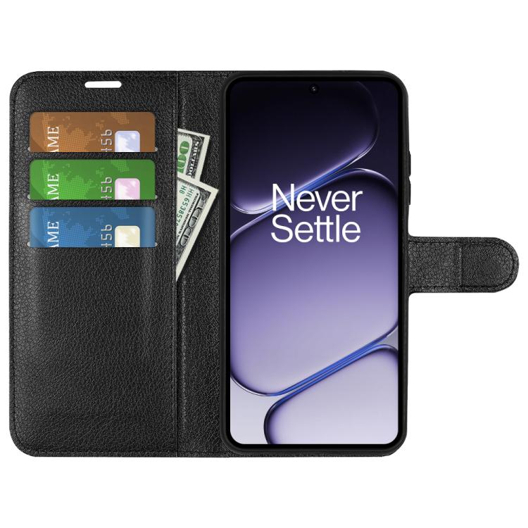 For OnePlus Turbo 6 / 6V Litchi Texture Horizontal Flip Leather Phone Case with Holder