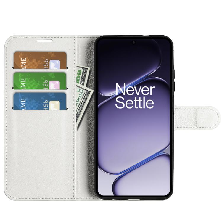 For OnePlus Turbo 6 / 6V Litchi Texture Horizontal Flip Leather Phone Case with Holder