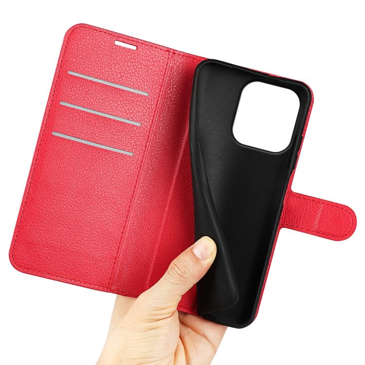 For OnePlus Turbo 6 / 6V Litchi Texture Horizontal Flip Leather Phone Case with Holder