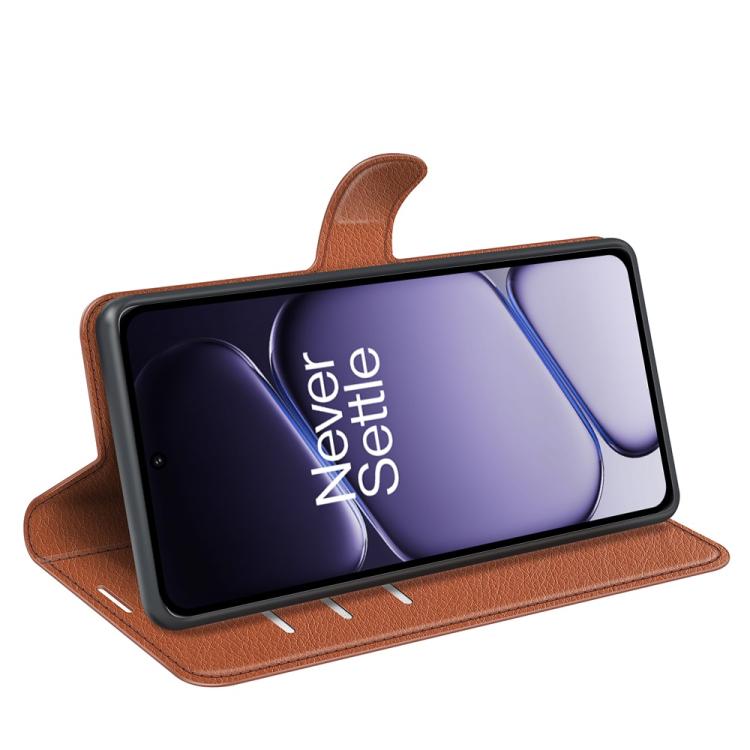 For OnePlus Turbo 6 / 6V Litchi Texture Horizontal Flip Leather Phone Case with Holder