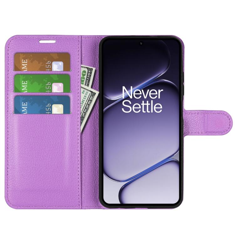 For OnePlus Turbo 6 / 6V Litchi Texture Horizontal Flip Leather Phone Case with Holder