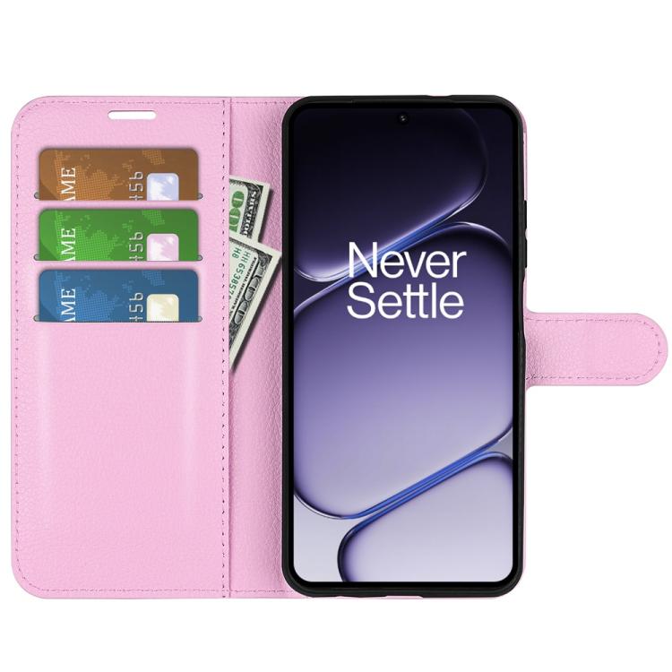 For OnePlus Turbo 6 / 6V Litchi Texture Horizontal Flip Leather Phone Case with Holder