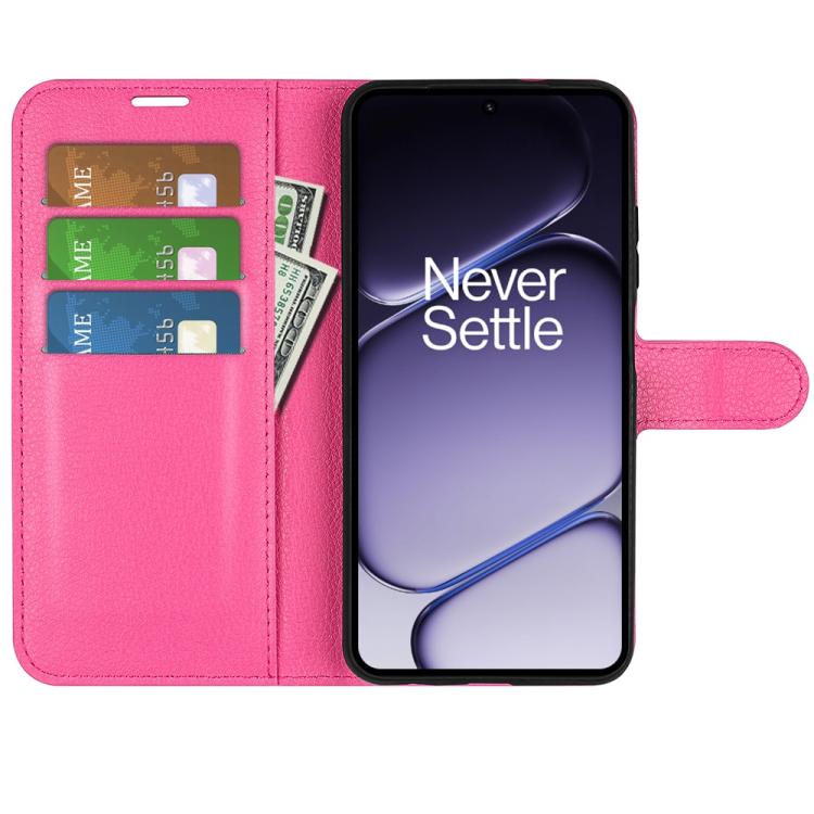 For OnePlus Turbo 6 / 6V Litchi Texture Horizontal Flip Leather Phone Case with Holder