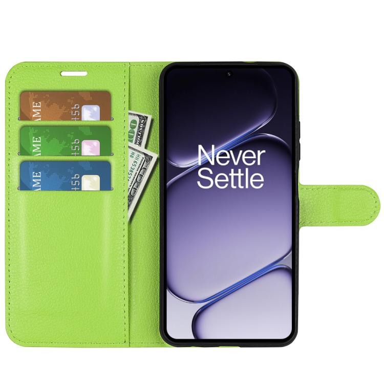 For OnePlus Turbo 6 / 6V Litchi Texture Horizontal Flip Leather Phone Case with Holder