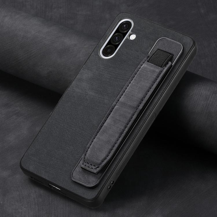 For Samsung Galaxy A56 5G Retro Wristband Holder Leather Back Phone Case