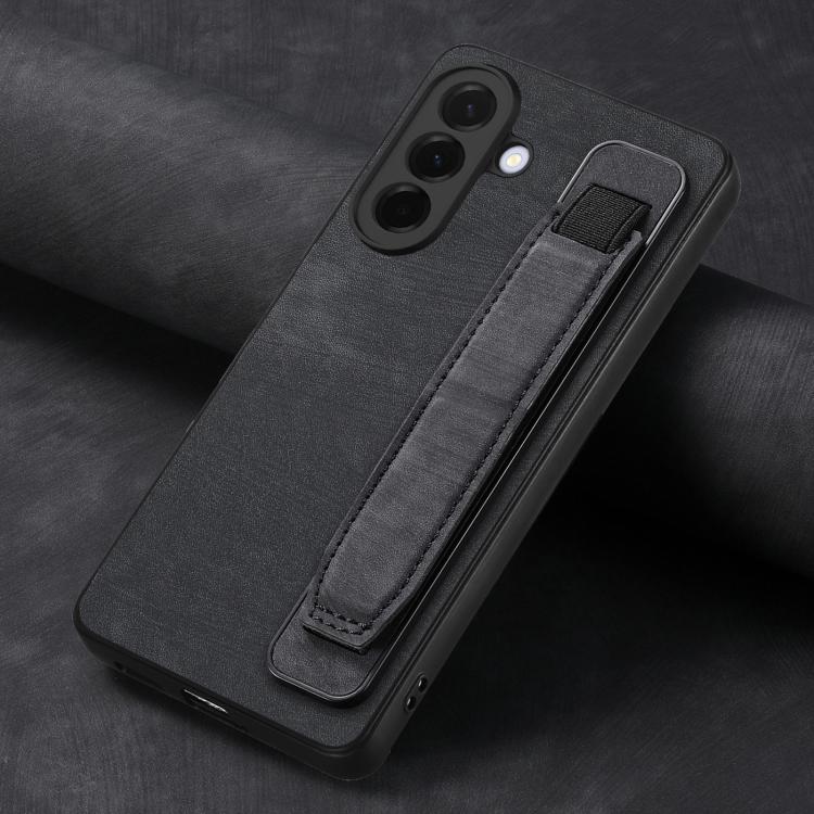 For Samsung Galaxy A57 5G Retro Wristband Holder Leather Back Phone Case