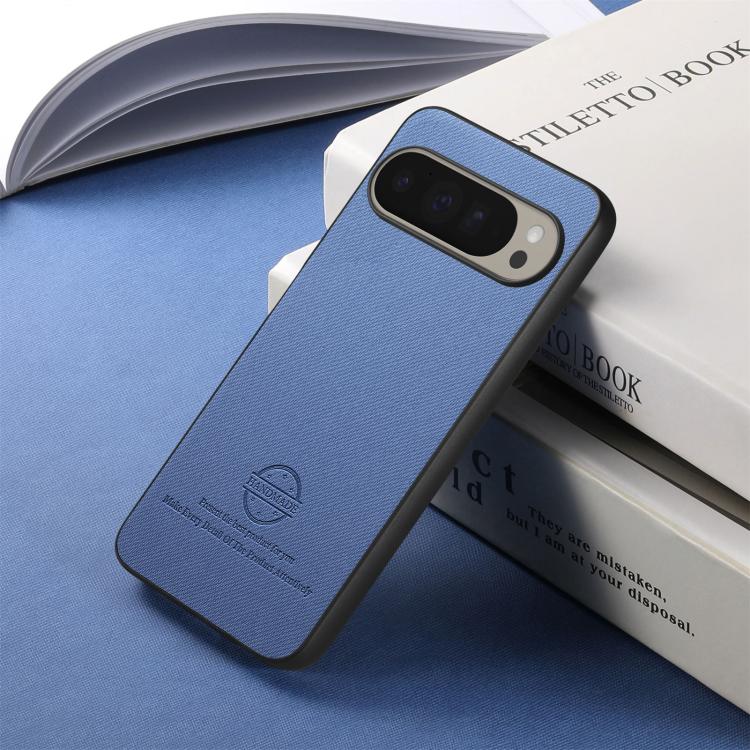 For Google Pixel 10 / 10 Pro Twill Fabric Leather Skin Back Phone Case