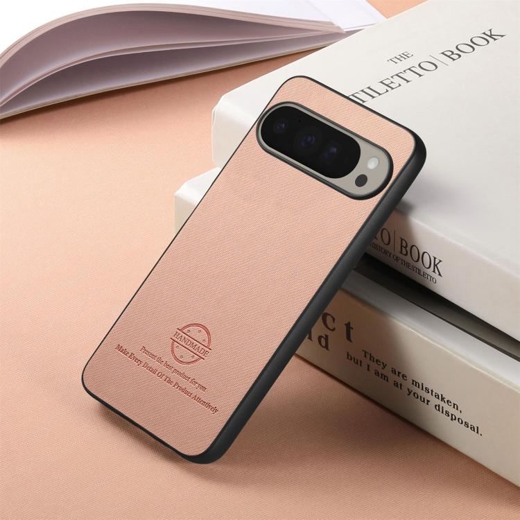 For Google Pixel 10 / 10 Pro Twill Fabric Leather Skin Back Phone Case