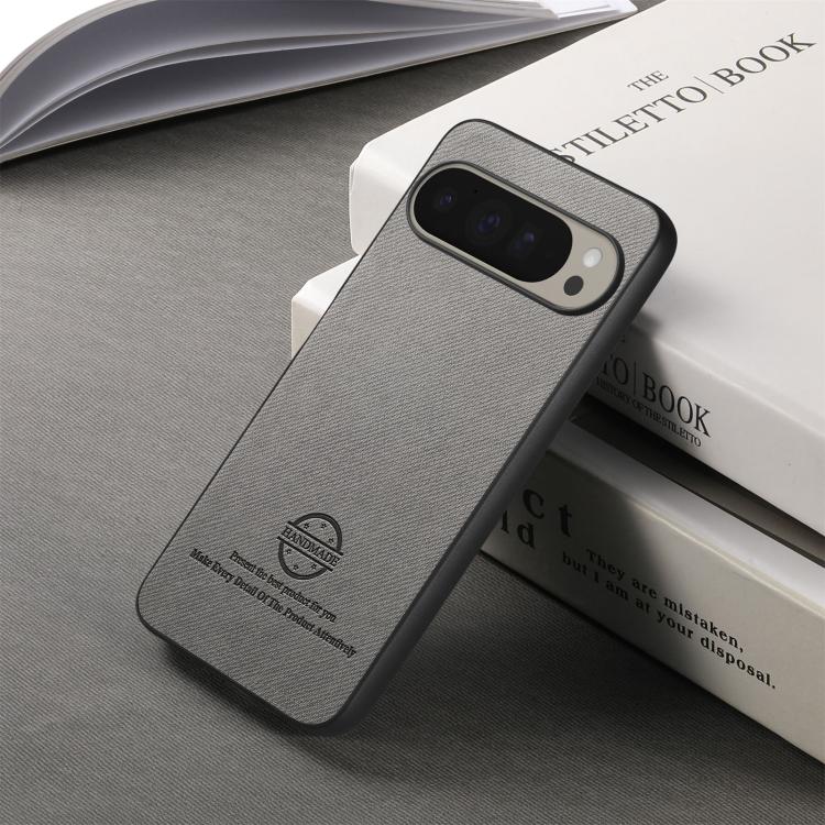 For Google Pixel 10 / 10 Pro Twill Fabric Leather Skin Back Phone Case