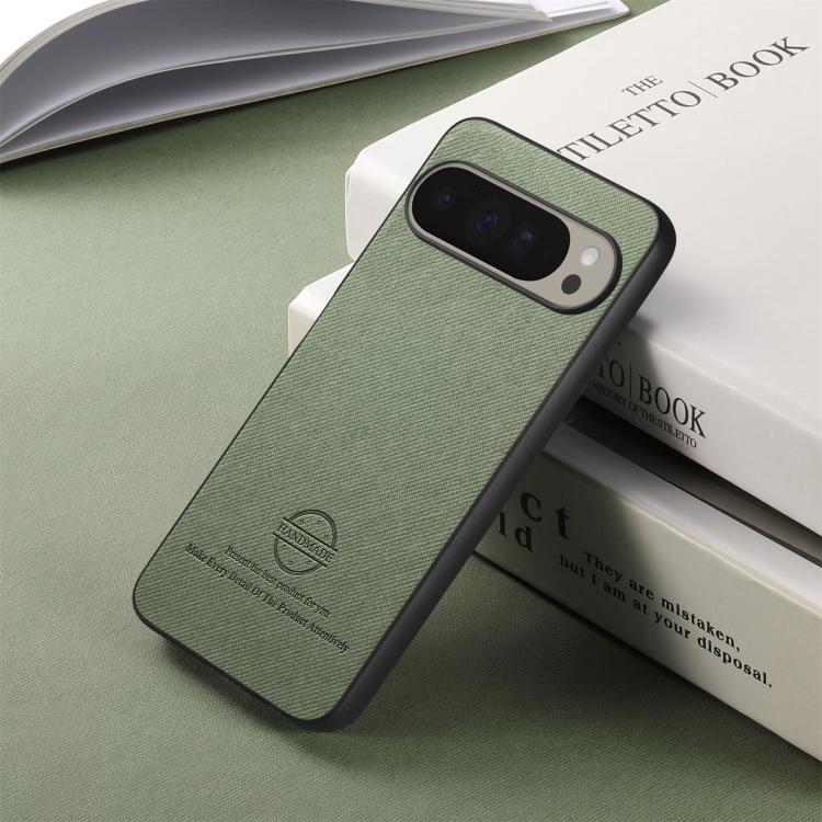 For Google Pixel 10 Pro XL Twill Fabric Leather Skin Back Phone Case