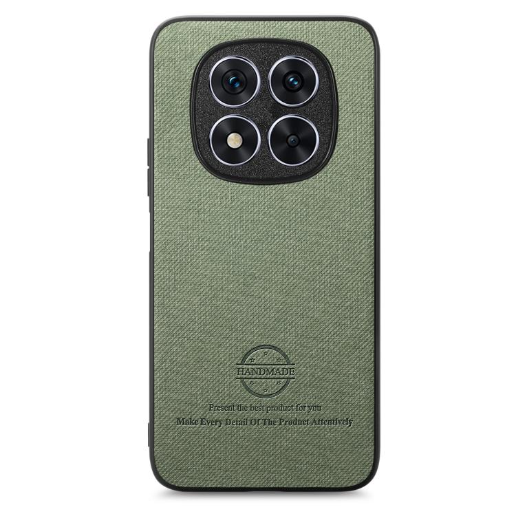 For Redmi 14C Twill Fabric Leather Skin Back Phone Case