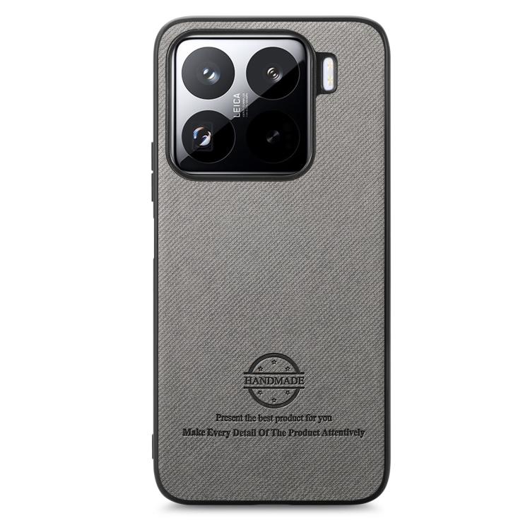 For Redmi Turbo 4 Twill Fabric Leather Skin Back Phone Case