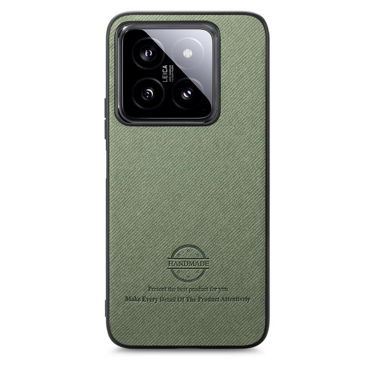 For Xiaomi 13T Twill Fabric Leather Skin Back Phone Case