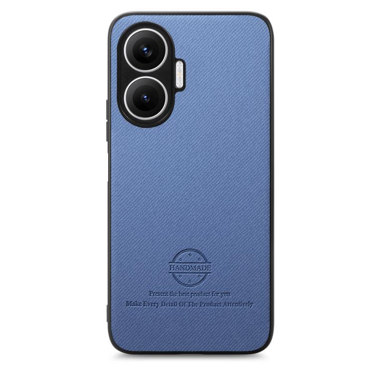 For Redmi Turbo 4 Pro Twill Fabric Leather Skin Back Phone Case