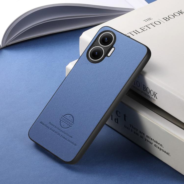 For Redmi Turbo 4 Pro Twill Fabric Leather Skin Back Phone Case