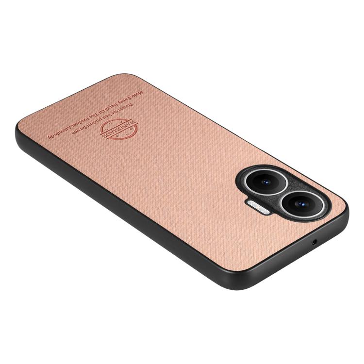 For Redmi Turbo 4 Pro Twill Fabric Leather Skin Back Phone Case