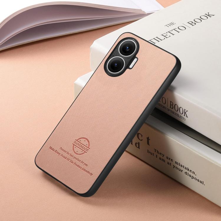 For Redmi Turbo 4 Pro Twill Fabric Leather Skin Back Phone Case