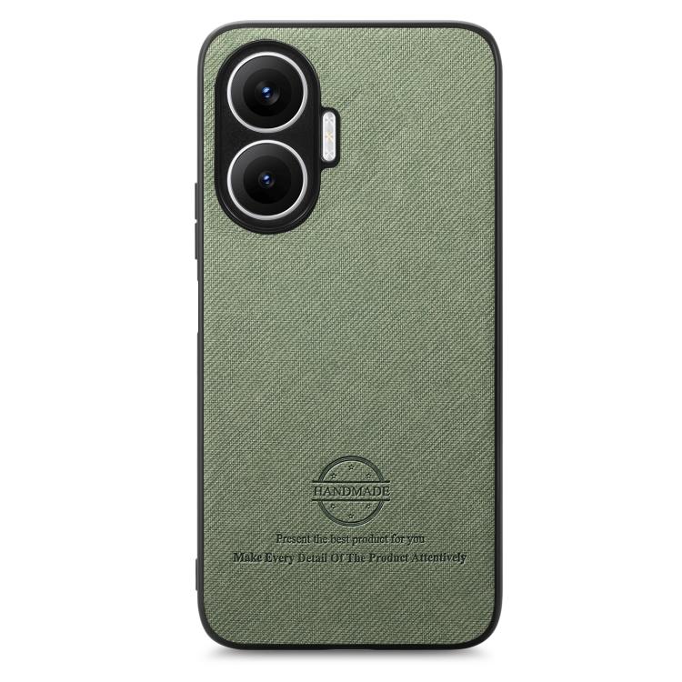 For Redmi Turbo 4 Pro Twill Fabric Leather Skin Back Phone Case