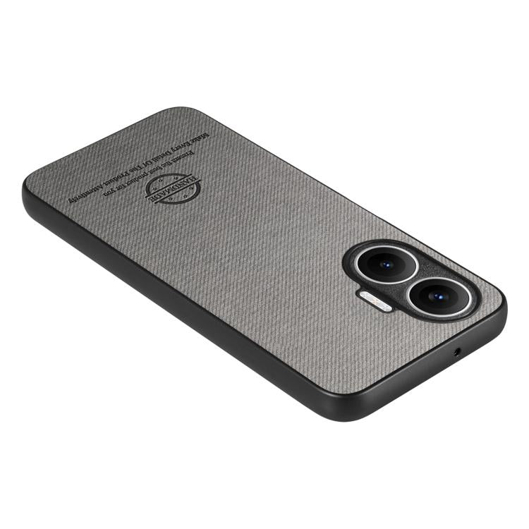 For Redmi Turbo 4 Pro Twill Fabric Leather Skin Back Phone Case