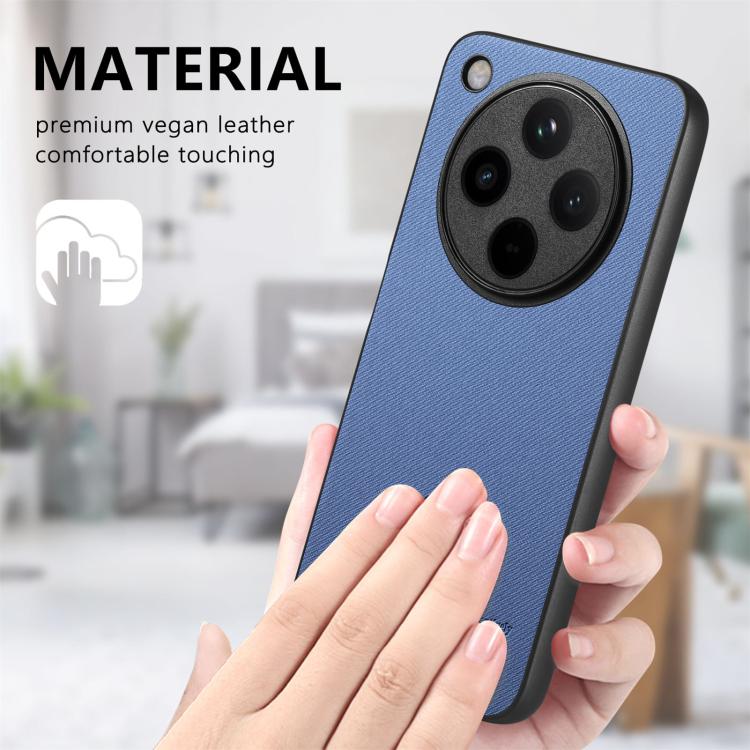 For OPPO Find X8 Pro Twill Fabric Leather Skin Back Phone Case