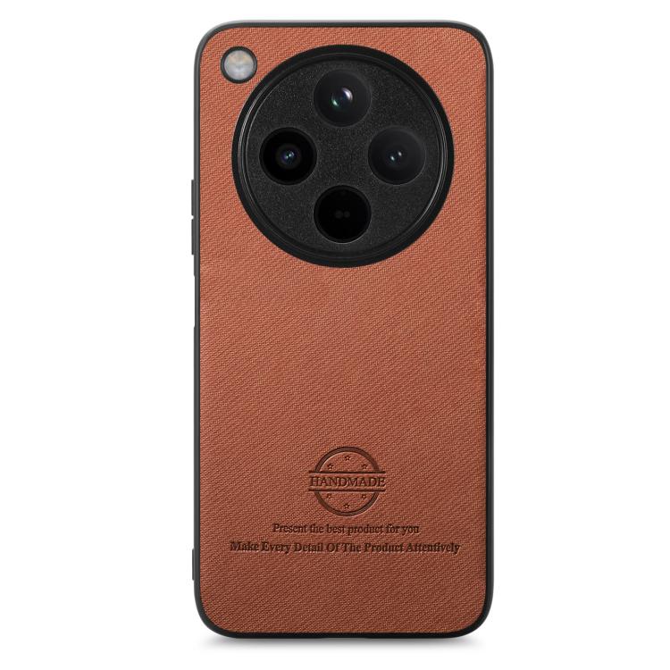 For OPPO Find X8 Pro Twill Fabric Leather Skin Back Phone Case