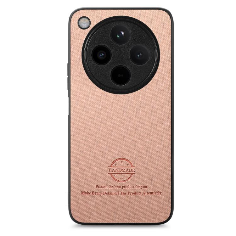 For OPPO Find X8 Pro Twill Fabric Leather Skin Back Phone Case
