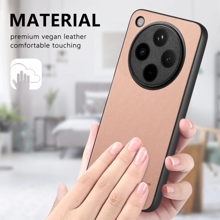 For OPPO Find X8 Pro Twill Fabric Leather Skin Back Phone Case