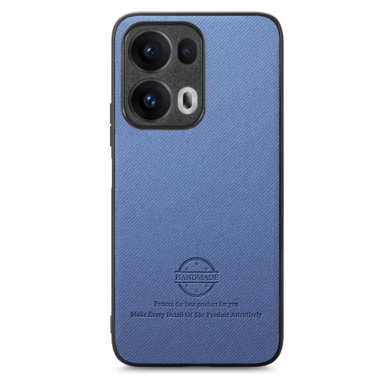 For OPPO Reno13  Global Twill Fabric Leather Skin Back Phone Case