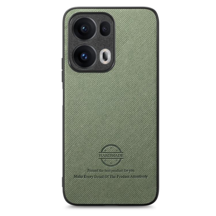 For OPPO Reno13  Global Twill Fabric Leather Skin Back Phone Case