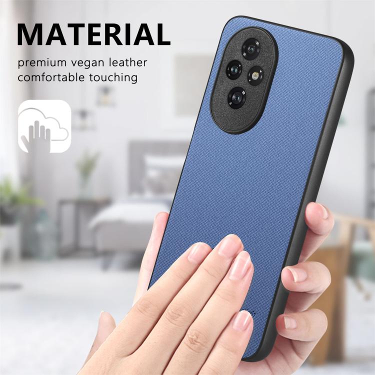 For Honor 200 Twill Fabric Leather Skin Back Phone Case
