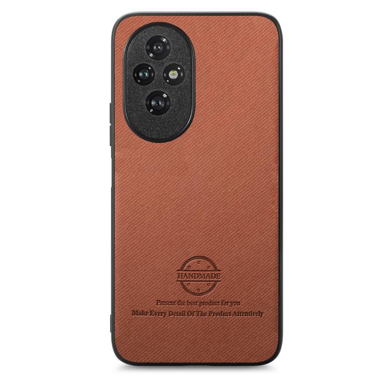 For Honor 200 Twill Fabric Leather Skin Back Phone Case