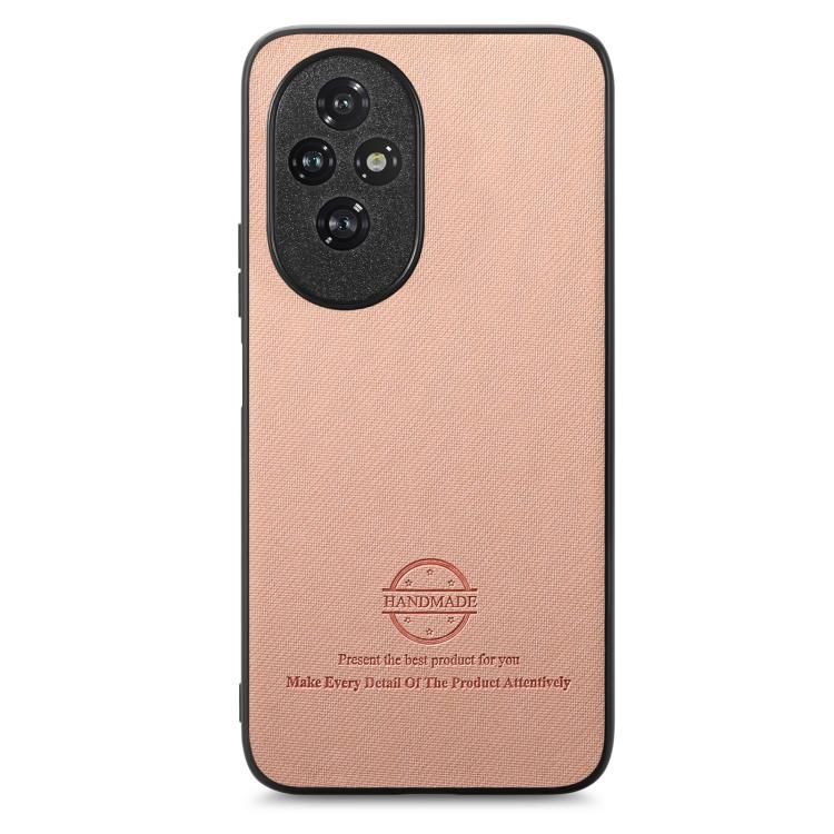 For Honor 200 Twill Fabric Leather Skin Back Phone Case